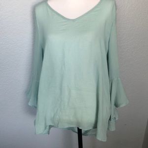 Flowy teal blouse